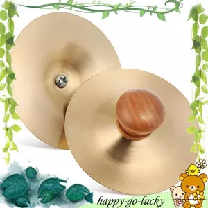 chũm chọe tay Mini bằng đồng thau 7cm / 2.75 Inch chũm chọe ngón tay 1 đôi trống luyện tập cầm tay cho nhạc cụ Orff