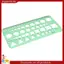 Hình tròn nhựa xanh Hình vuông Hình lục giác Thước mẫu hình học 0-20cm