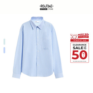 Áo Sơ Mi Nam Tay Dài Kẻ Sọc Form Loose - Routine 10S25SHL029