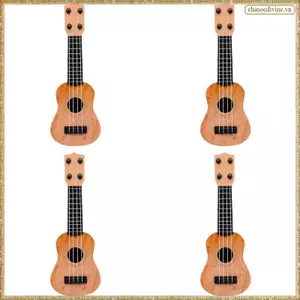 4X Vàng Trẻ Em Cổ Điển Đàn Ukulele Đồ Chơi Giáo Dục Sớm Đàn Guitar Nhỏ Dự Tiệc Cung Cấp Có Thể Điều Chỉnh