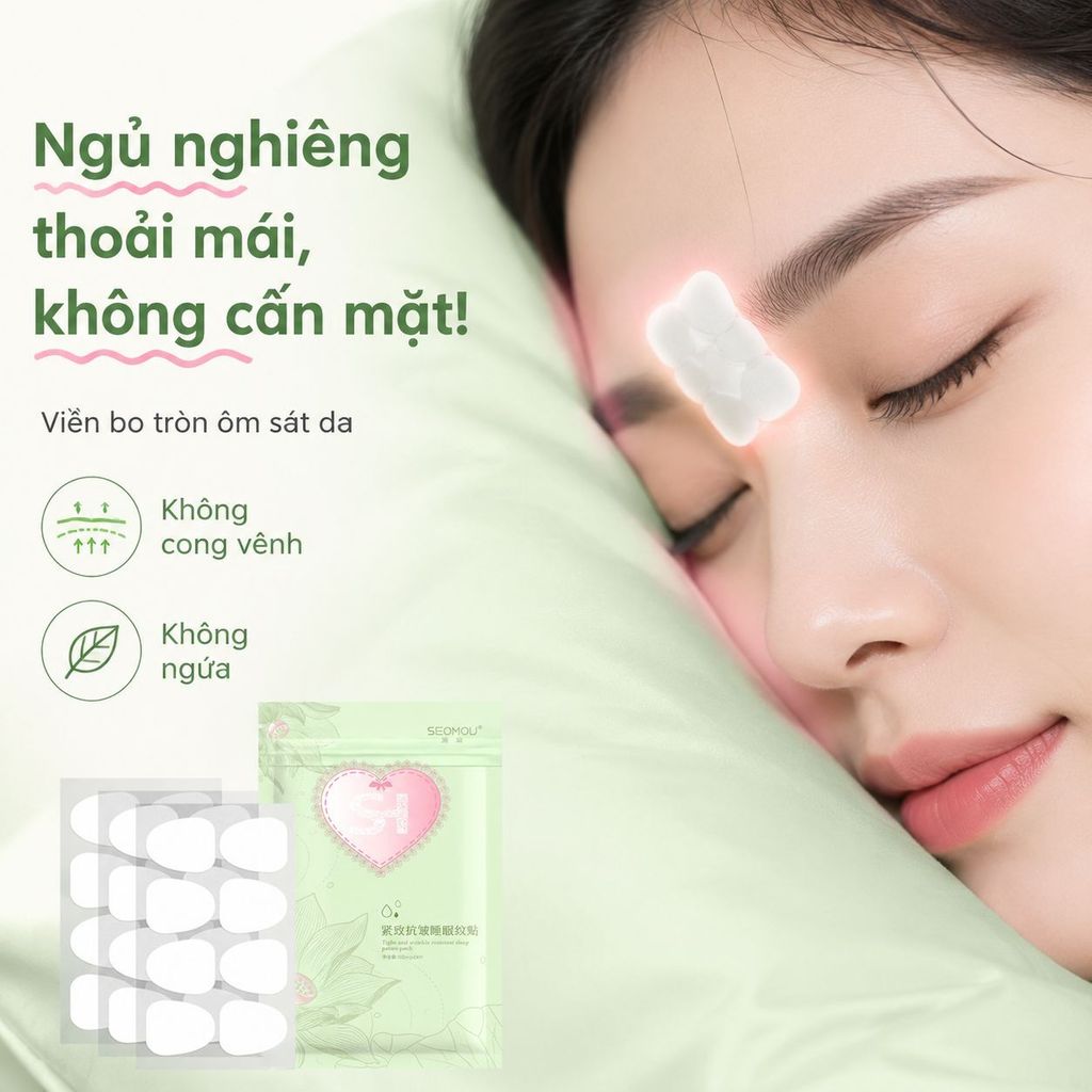 🔥Giá sốc🔥Miếng dán ngủ làm săn chắc và chống nhăn / miếng dán chống nhăn lông mày/Miếng dán ngủ chống nhăn/Miếng dán dưỡng ẩm, chống nhăn và làm săn chắc da trán / Miếng dán xóa nếp nhăn chống lão hóa