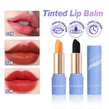 MAYCHEER Son Môi Màu Đen Đổi Son Môi Nước Dưỡng Ẩm Mờ Lâu Dài Son Dưỡng Môi Son Môi Son Tint Dài