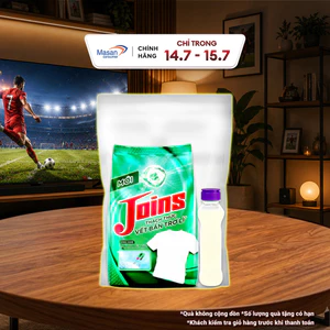 Combo bột giặt Joins thách thức vết bẩn trơ lì bịch x 770g + nước rửa chén NET đậm đặc hương Chanh tươi mát chai x 250g