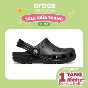 Giày Clog Trẻ Em Crocs Classic - Black - 206991-001