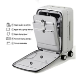 Vali Du Lịch MIXI Size 20 Cao Cấp Có Ngăn Laptop Riêng, Vali Xách Tay Máy Bay Chống Trầy Khóa TSA, Bánh Xe Xoay 360 — ảnh 2