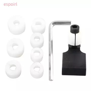 Dụng cụ vòng trang sức ESPOIR, 7 chiếc Micro-Set Đá kim cương đen Dụng cụ thiết lập, Thiết bị làm đồ trang sức chuyên nghiệp Làm đồ trang sức