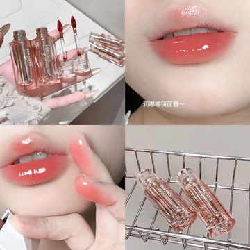 | 【his romand】 | ♬SHAQINUO Ice Trong Suốt Toot Tender Lip Glaze Dưỡng Ẩm Toot Son Bóng Nước Trong Suốt Bóng Học Sinh Không Làm Trắng Son Môi Giá Rẻ◎
