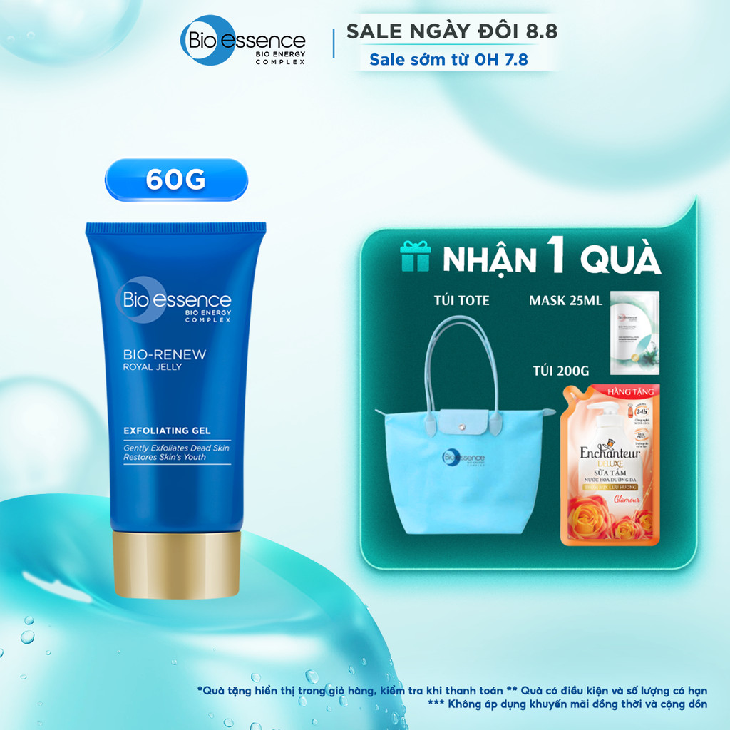 Gel Tẩy Tế Bào Chết Bio-essence Dưỡng Da Tươi Trẻ 60g