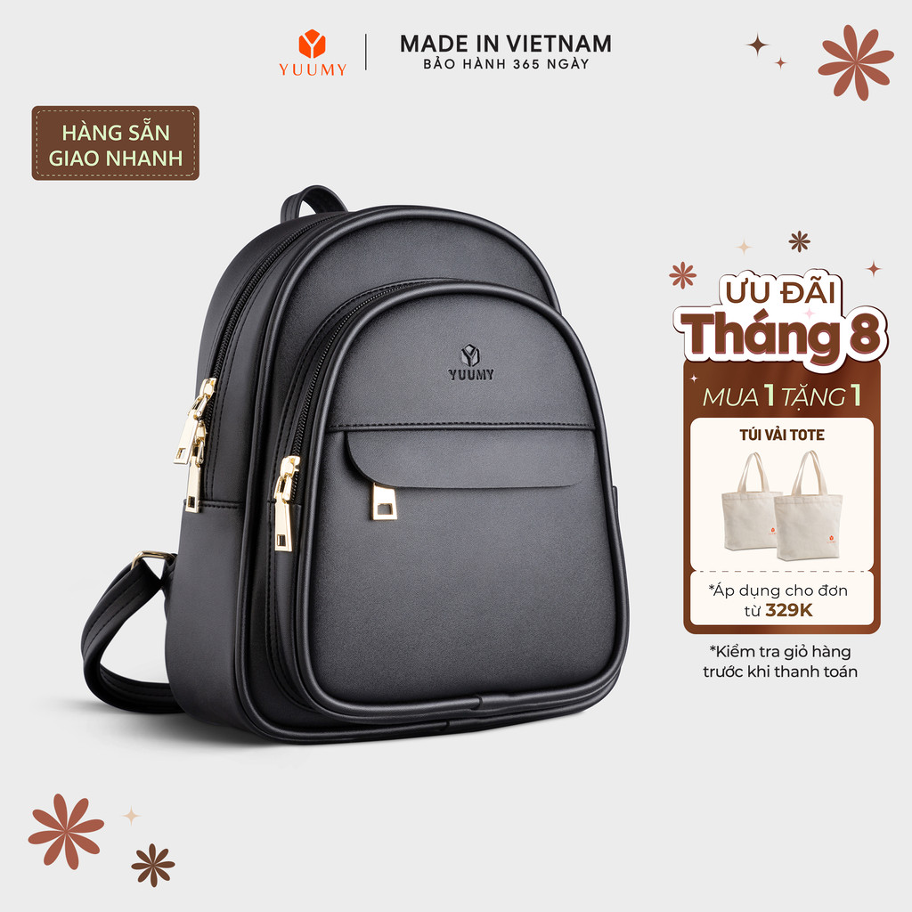 Balo Yuumy (Thời trang nữ cỡ trung basic – Balo da Seasand YBA51)