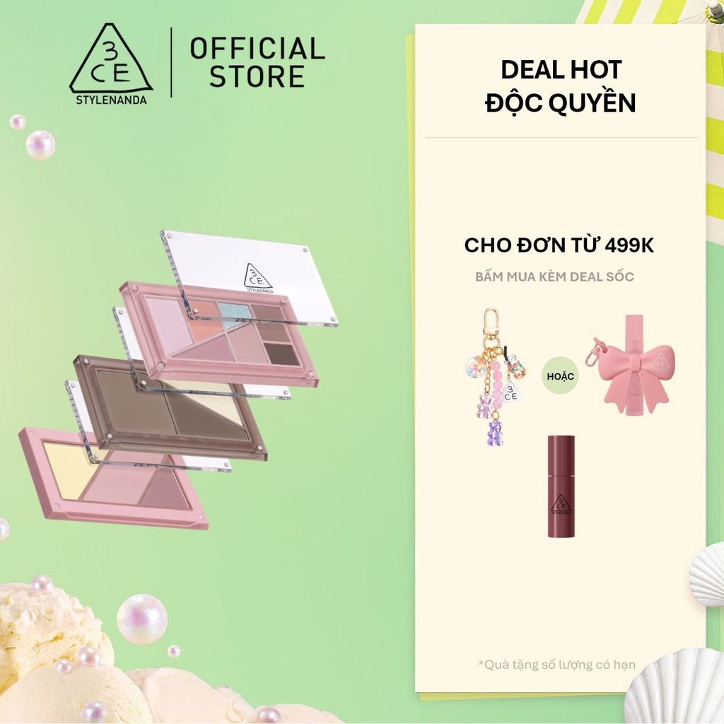 Bảng Phấn Trang Điểm 3CE Layer It All (Eye, Blush, Contour Palette)
