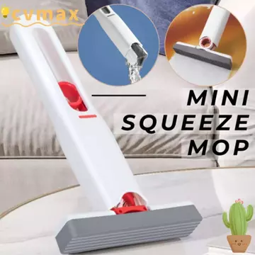 Cây lau nhà Mini CYMX, Cây lau nhà cầm tay có thể gập lại, Cây lau nhà cầm tay lười có thể xoay nhẹ khô và ướt Nhà bếp sử dụng kép Cây lau nhà bếp nhỏ Nhà bếp Phòng tắm ô tô