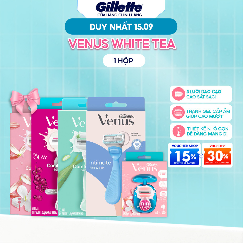 [HỎA TỐC 2H-4H] Dao Cạo Nữ/ Lưỡi Dao Cạo GILLETTE Venus White Tea