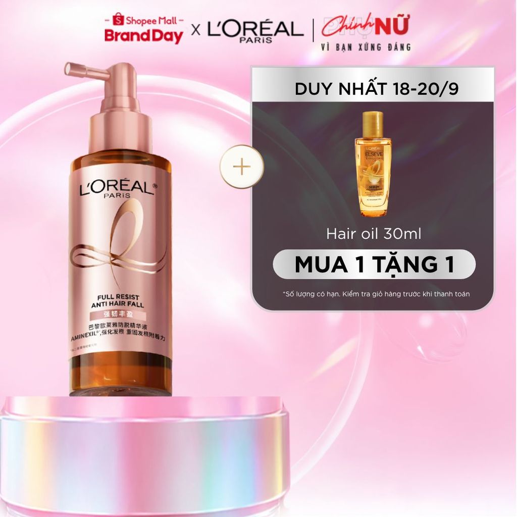 Xịt serum ngăn ngừa & giảm gãy rụng tóc giúp tóc chắc khỏe L'Oreal Paris Full Resist Anti Hairfall 90ml