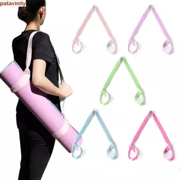 PATAVINITY Thảm tập Yoga Dây đeo, Thắt lưng tập yoga có thể điều chỉnh đàn hồi, Dây tập yoga Dây đeo vai đầy màu sắc di động Thảm tập yoga Túi đeo vai Tập thể dục Yoga