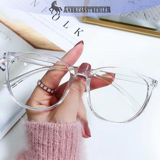 Onetimingfine Trong Suốt Kính Máy Tính Khung Nam Nữ Chống Ánh Sáng Xanh Kính Tròn Đen Kính Quang Học VN