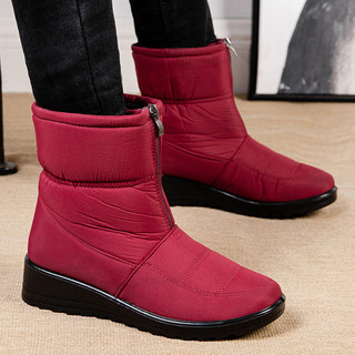 Giày Bốt Tuyết Cổ Điển Nữ Có Lông Lót Ấm Áp Thoải Mái Đến Mắt Cá Chân Booties Hàng Ngày Essentials Giày Đi Bộ
