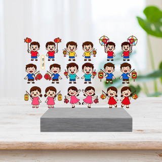 Sticker Tết Trung Thu 5D Dán Móng Cực Dễ Làm