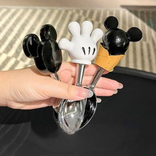 SQ2 Hoạt Hình SpongeBob SquarePants Bé Thép Không Gỉ Bộ Đồ Ăn Súp Thìa Cơm Kem Món Tráng Miệng Muỗng QS2