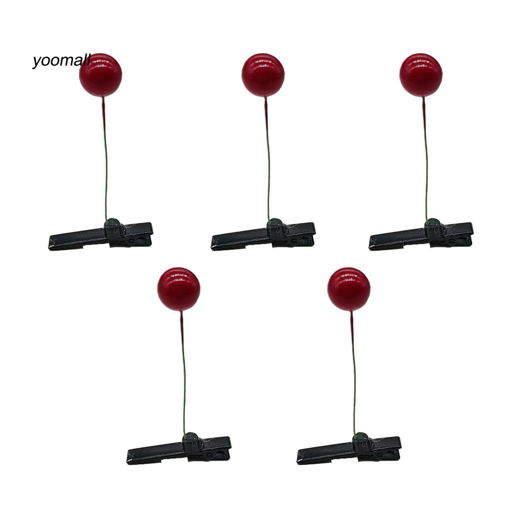 YO / 5 Kẹp tóc vui nhộn bao gồm mầm đậu nấm cỏ bướm hoa, v.v. có thể chia sẻ kẹp tóc thú vị với những người khác