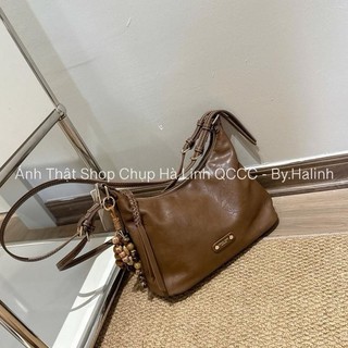 CHIO2nd - Charm Chuỗi Hạt Túi đeo vai Chio Da Mềm Quai Kép Charm chuỗi hạt HS281