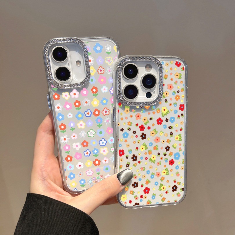 Ốp Điện Thoại Hoa Nhiều Màu Sắc Cho Motorola Moto Edge 50 60 Fusion 40 NEO G22 E32 G G75 G15 Power G05 E15 S50 E22 E22i E20 E30 E40 E13Crytal Kim Cương Mềm TPU Trong Suốt