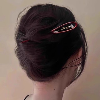 Kẹp Tóc Bằng Gỗ Hoa Hồng Retro Phong Cách Dân Tộc - Phụ Kiện Tóc Chuẩn Nét Cổ Điển