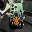 Halloween Dễ Thương Bí Ngô Mèo Đen Màu Trơn Ốp lưng iPhone 17 Pro Max Air 16E 16 15 14 Plus 13 12 Mini 16 15 14 13 12 Pro Max Vỏ Bảo Vệ Ống Kính Hoạt Hình Ốp Lưng