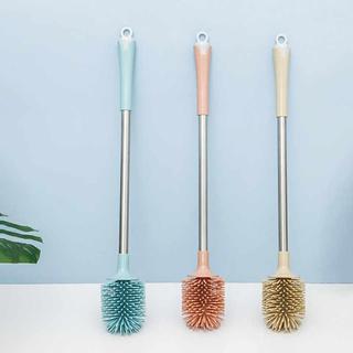 Chổi Cọ Nhà Vệ Sinh Silicon Dẻo  Cán Dài,Cây Cọ Toilet Bồn Cầu Tiện Lợi