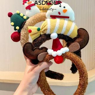 Đầu cây giáng sinh và đồ trang trí Noel cho bé: Nai sừng tấm với băng đô quấn tóc và mũ đội đầu hình người tuyết dễ thương