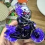 PCF * Hiện đại Tối giản Trang trí ngày lễ Dễ dàng Lắp đặt Blazing Skull Biker Mặt dây chuyền Phụ kiện cây thông Noel