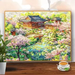 Bán Chạy Tự Làm Kỹ Thuật Số Tranh Sơn Dầu Phong Cảnh Tranh Hoa Trang Trí Phòng Khách Tranh