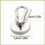 Móc nam châm chịu lực nặng 4 miếng Hộp đựng đồ có móc treo từ tính Carabiner cho nhà bếp gia đình gelhvn