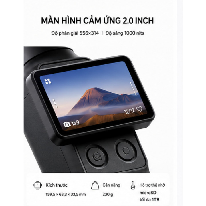 Camera DJI Osmo Pocket 4P - Camera Kép AI, Màu 17 Stop, D-Log 2 Pro, 4K/240fps, 103G Bộ Nhớ Chính Hãng BH 12 Tháng | BigBuy360 - bigbuy360.vn