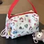 Túi đựng mỹ phẩm nữ Túi lưu trữ dung lượng lớn in hình Hello Kitty dễ thương