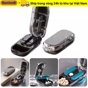 Máy cắt thuốc đặt cọc BAMBOOB, Hộp đựng thuốc chống bụi, Máy cắt thuốc viên thuốc dùng cho thuốc nhỏ hoặc lớn