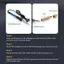 {AKIN} Bộ đai ốc chèn nhiệt bằng đồng thau M2 M3 M4 M5 M6 M8 Bộ ren bên trong có độ chính xác cao cho các dự án điện tử và in 3D DIY {a}