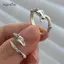 AqToCna Vintage Handmade Rắn Nhẫn Nữ Thời Trang Đơn Giản Hoa Hồng Rắn Ngón Tay Mở Nhẫn Cho Đảng Sinh Nhật Món Quà Trang Sức AqToCna