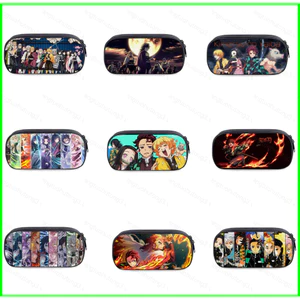 HT3 Demon Slayer Anime Văn Phòng Phẩm Hộp Đựng Bút Chống Thấm Nước Túi Tanjirou Nezuko Zenitsu Inosuke Quà Tặng Cho Trẻ Em TH