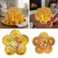 THEGIRL8B Đế Hộp Chùa, Hộp Trang Trí Gấp Gọn, Tông Cứng Họa Tiết Hoa Mai Nổi Bật, Hộp Thủ Công Dập Nóng, Làm Thủ Công