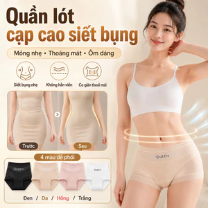 🔥Quần lót nữ cạp cao siết bụng ren mỏng | Quần lót cạp cao ôm eo cho nữ thoáng mát | Đồ lót định hình bằng lụa băng