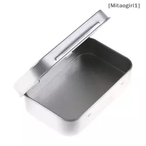 Hộp đựng thiếc lật kim loại 95 * 60 * 20mm Hộp đựng kẹo xu [Vn]