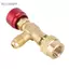 Belleshopp Belleshopp Huairdum Van Điều Chỉnh Lưu Lượng 1/4 -5/16 Đồng Thau Cho Ống Sạc Môi Chất Lạnh R410A