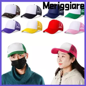 Mũ bóng chày MERIGGIARE Lưới che phẳng có thể điều chỉnh Sunhat
