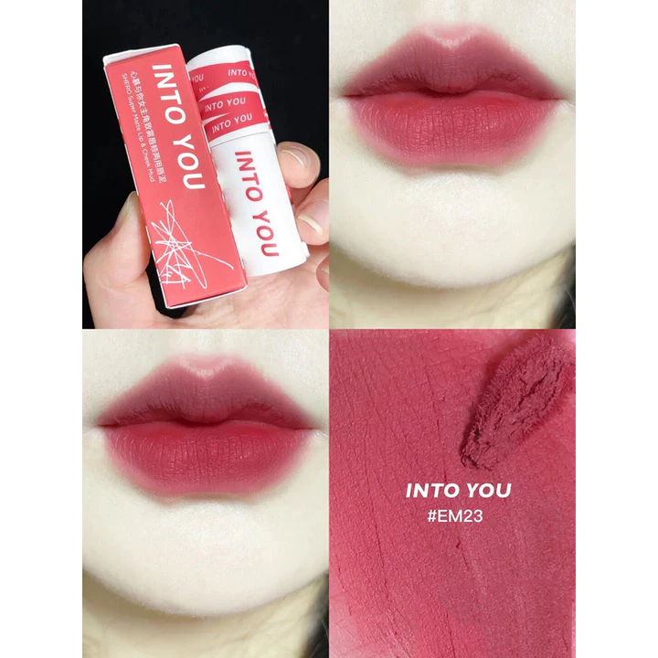 Into you Son Môi Son Môi Blush Lip Glaze Velvet Matte Lâu Dài Không Phai Màu Nữ Sinh Phong Cách Giá Rẻ