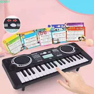 QEARY 37 Phím Đàn Piano Điện Tử Trẻ Em, Giáo Dục Sớm Màu Hồng Trẻ Em Đồ Chơi Piano Điện Tử, Nhạc Cụ Đồ Chơi Học Tập Đa Năng Âm Nhạc Piano Bàn Phím Đồ Chơi Bé