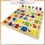 POWER Bảng chữ cái Nga Chữ cái Đồ chơi Montessori giáo dục bằng gỗ dành cho trẻ mới biết đi Hoạt động học tập tại nhà sớm.