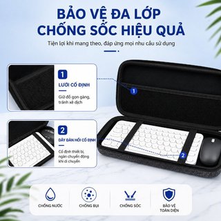Túi Đựng Bàn Phím Cơ Chất Liệu Eva Cao Cấp Chống Nước Chống Sốc Chống Bụi Thiết Kế Cứng Có Tay Cầm