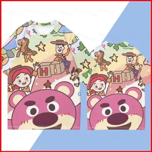 Toy Story 5 AIEN Lotso thoải mái áo thun mềm mại mùa hè Áo thun ngắn tay Anime