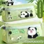 Bút chì GETVOW, Túi bút chì dung lượng lớn Capybara / Panda, Hộp văn phòng phẩm dành cho học sinh chống bụi bẩn di động Đồ dùng học tập