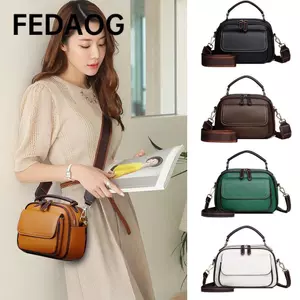 Túi đeo vai nữ FEDAOG, Túi xách Messenger sang trọng dung tích lớn, Túi đựng mỹ phẩm cổ điển bằng da PU